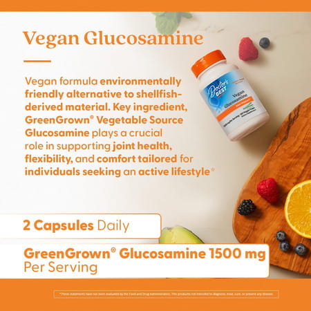 Doctor's Best Vegan Glucosamine Sulfate Capsules | 180 Count