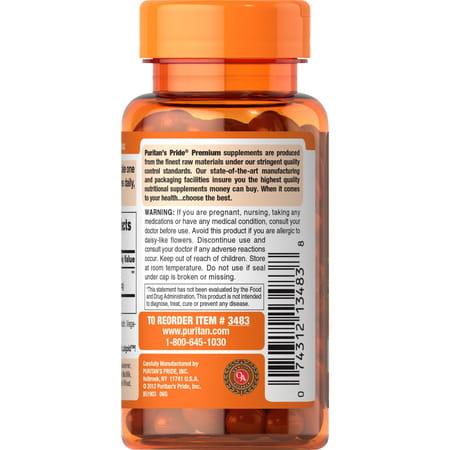 Puritan's Pride Lutein 6 Mg With Zeaxanthin Supports Eye Health | Softgel | 200 Count