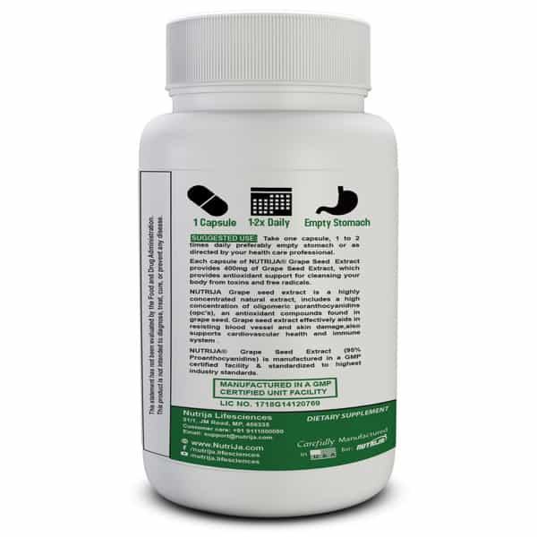 Nutrija Grape Seed Extract - 120Capsules