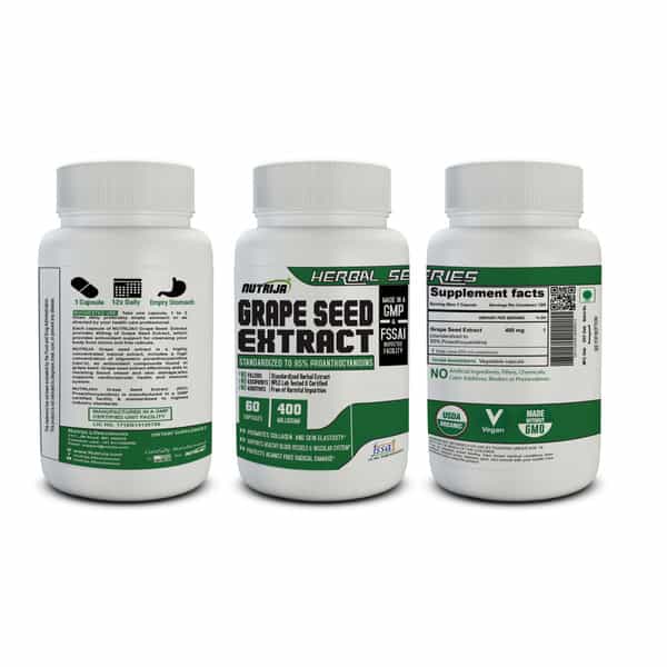 Nutrija Grape Seed Extract - 120Capsules