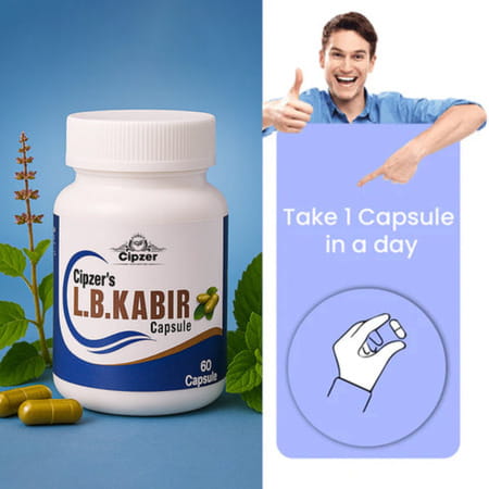 Cipzer Lb Kabir 60 Capsules | Supports Mens Vitality| Strength & Sexual Wellness