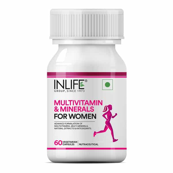 Inlife Multivitamins & Minerals Antioxidants For Women Daily Vitamins Supplement - 60 Capsules