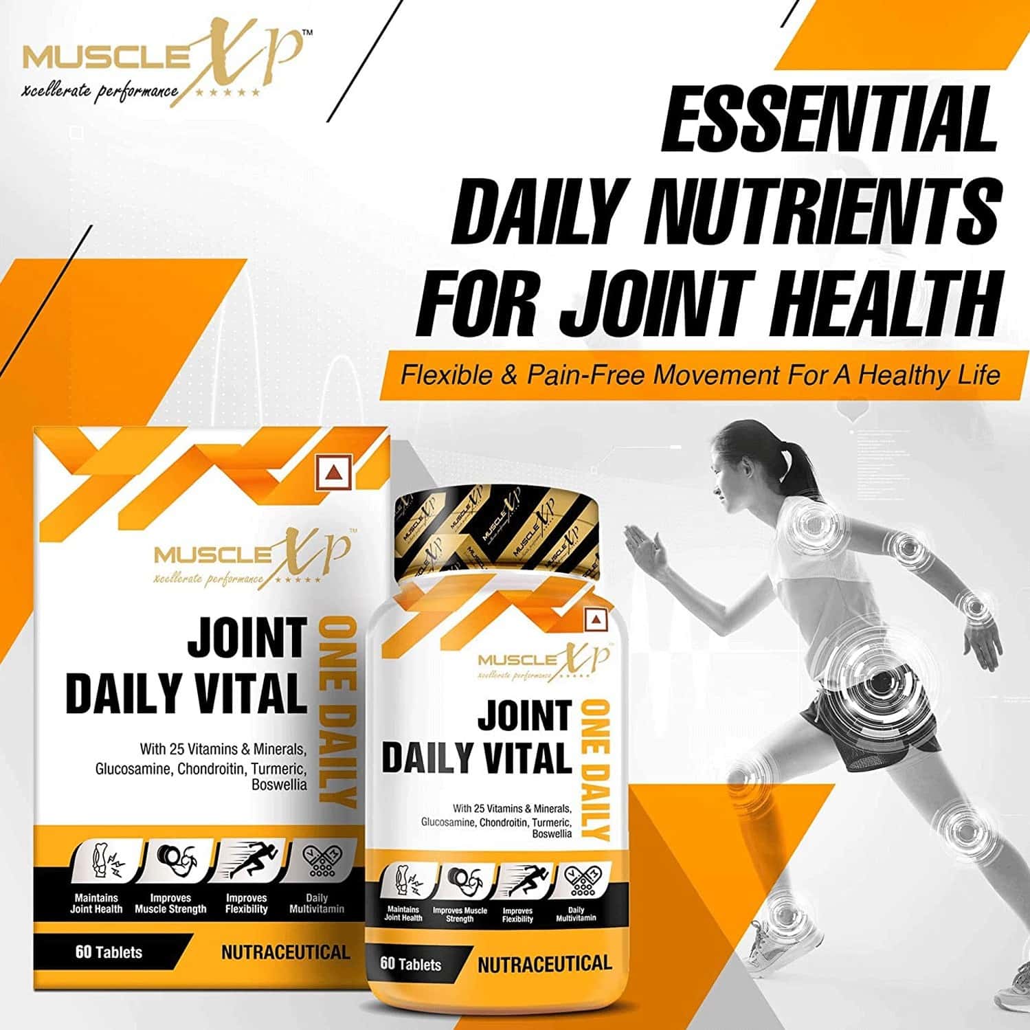 Buy MUSCLEXP MULTIVITAMIN JOINT ONE DAILY VITAL 60 TABLETS Online