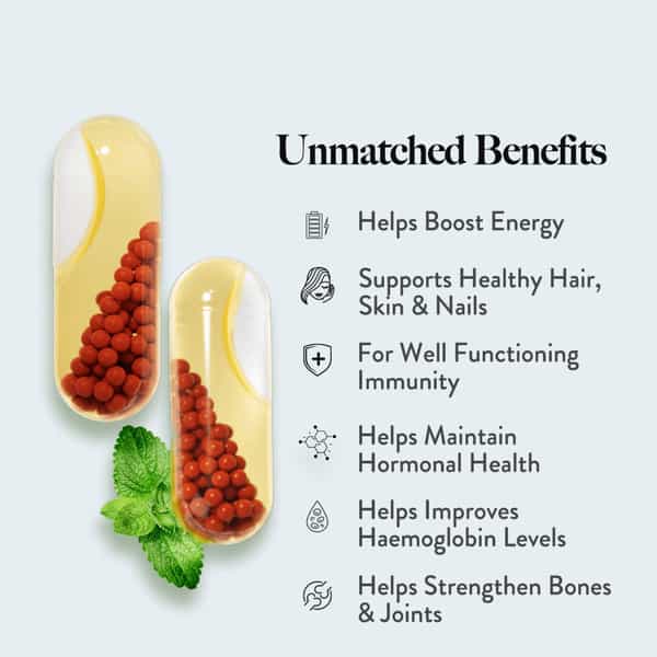 Wellbeing Nutrition Slow Multivitamin For Her (100% Rda) For Immunity,Energy And Pms Support 60 Caps