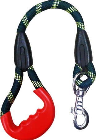 Pawcloud Short Rope Leash With Comfortable Rubber Grip For Large Dogs - Green