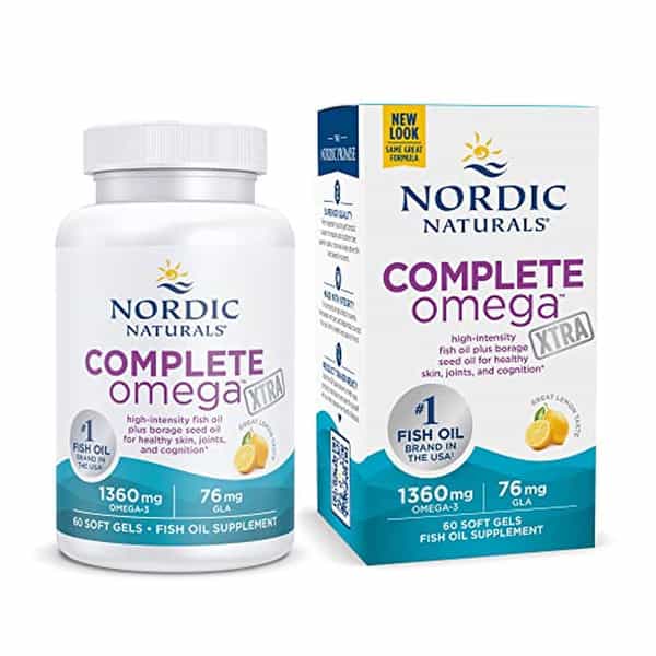 Nordic Naturals Complete Omega Xtra Fish Oil Supplement 1360 Mg Epa & Dha With Gla | Oa 60 Softgels