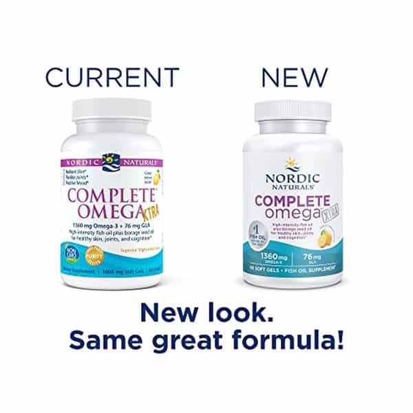 Nordic Naturals Complete Omega Xtra Fish Oil Supplement 1360 Mg Epa & Dha With Gla | Oa 60 Softgels