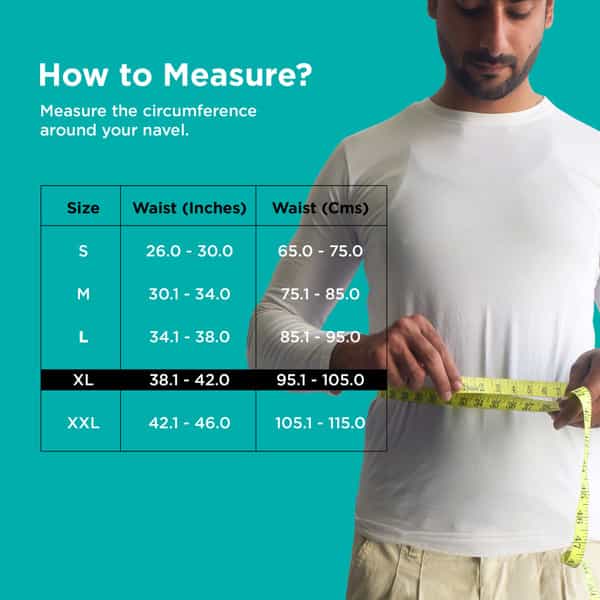 Truhabit Lumbar Sacral Belt (Xl) Back Pain Belt For Back Pain Relief Women Men
