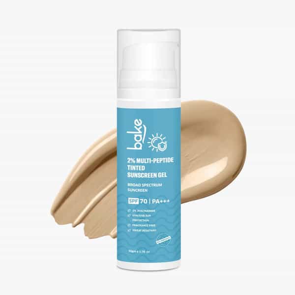 Bake 2% Multi Peptide Tinted Sunscreen Spf 70 Pa+++ (50G)