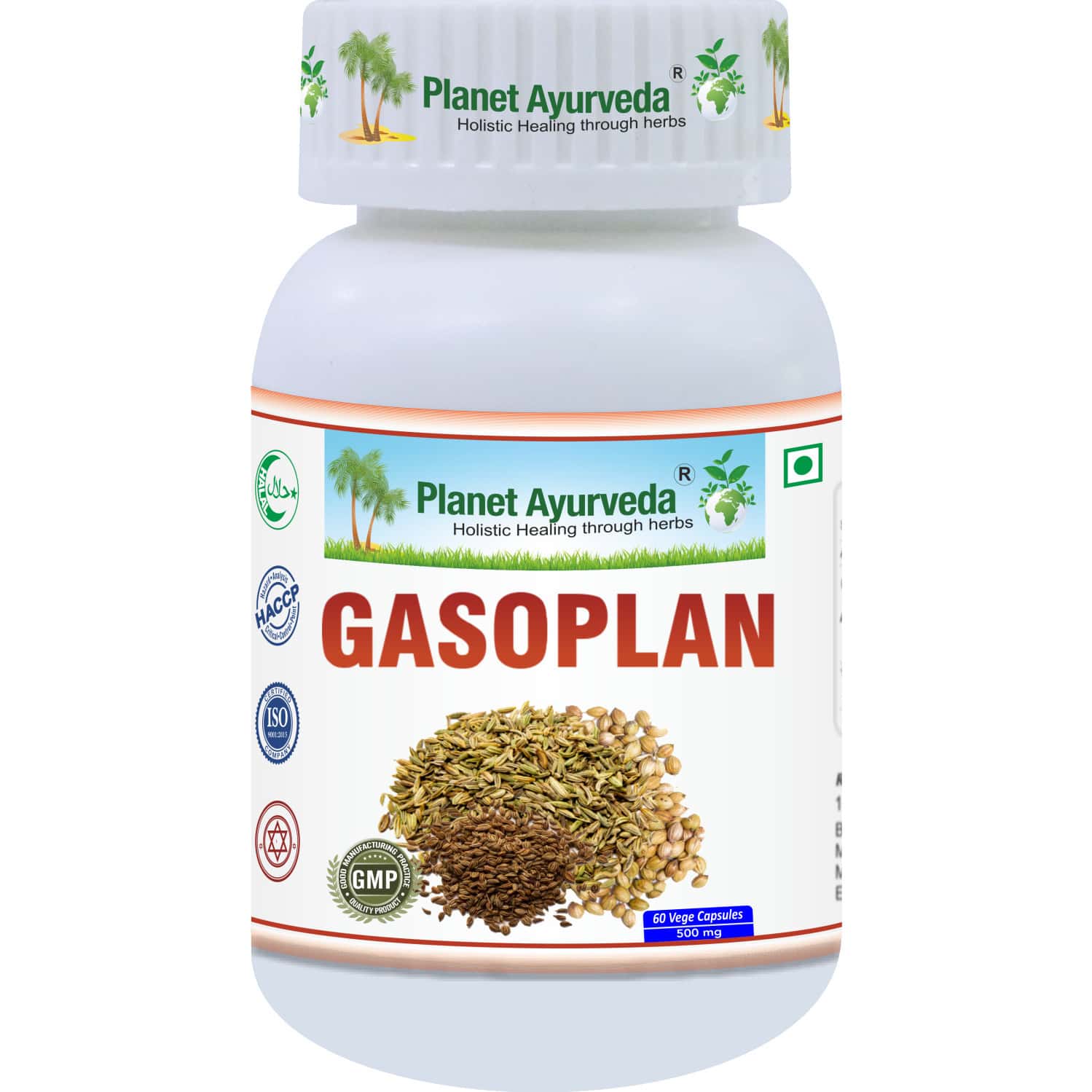 Planet Ayurveda Gaso Plan Capsules - 60 Capsules