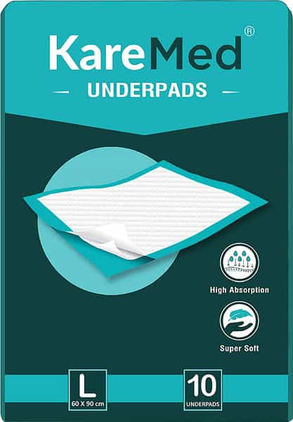 Karemed Underpads Large Size 60 X 90Cm 10 Pcs