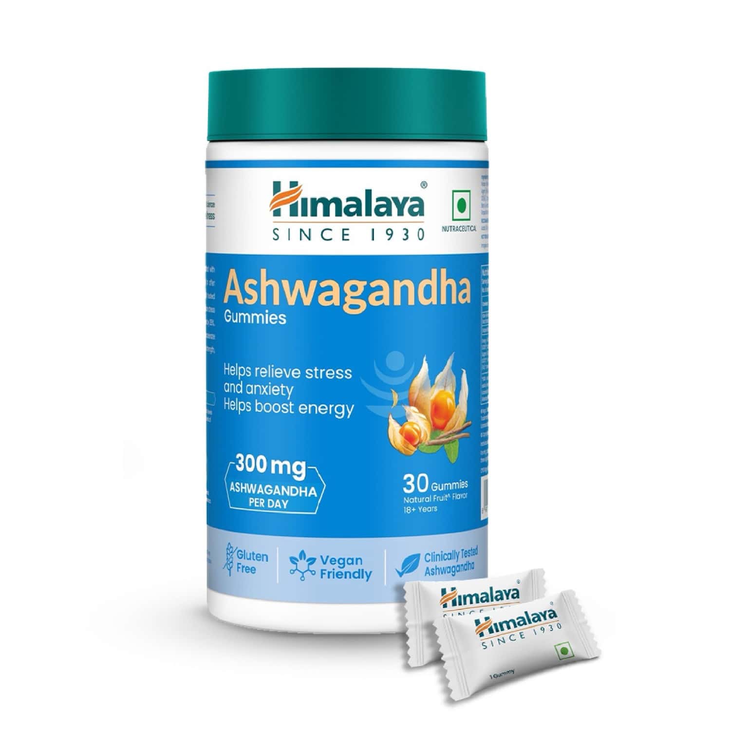 Himalaya Ashwagandha Gummies | Helps Relieve Stress And Anxiety |helps Boost Energy Bottle Of 30 Nos