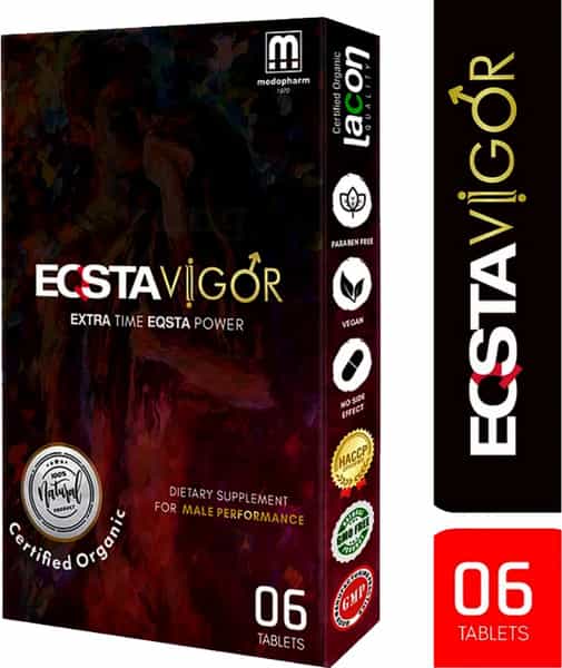 Eqsta Vigor - Certified Organic - Dietary Supplement For Male Performance (6 Tablets)