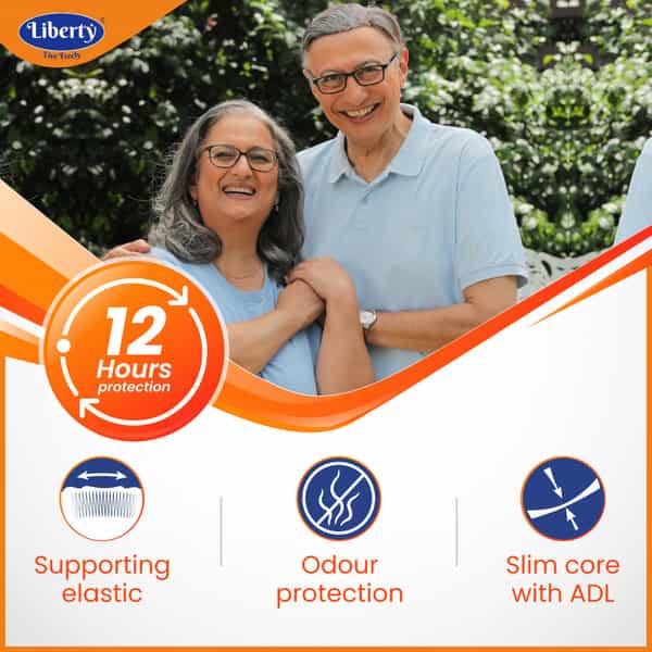 Liberty Premium Adult Diaper Pants Large (L) 60 Count Waist Size 30-55 In Pack Of 6 10 Count/Pack