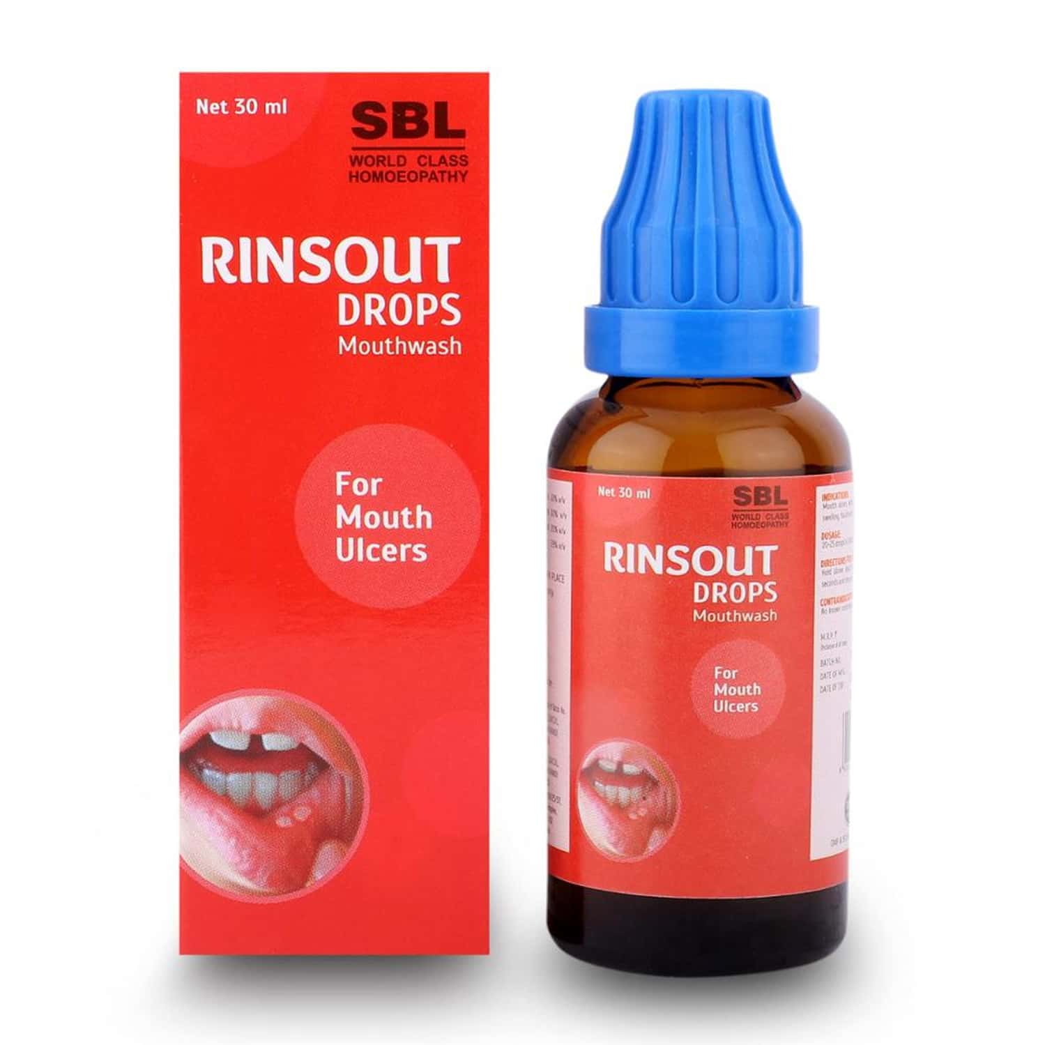 Sbl Rinsout Drop Mouthwash 30 Ml Pack Of 2