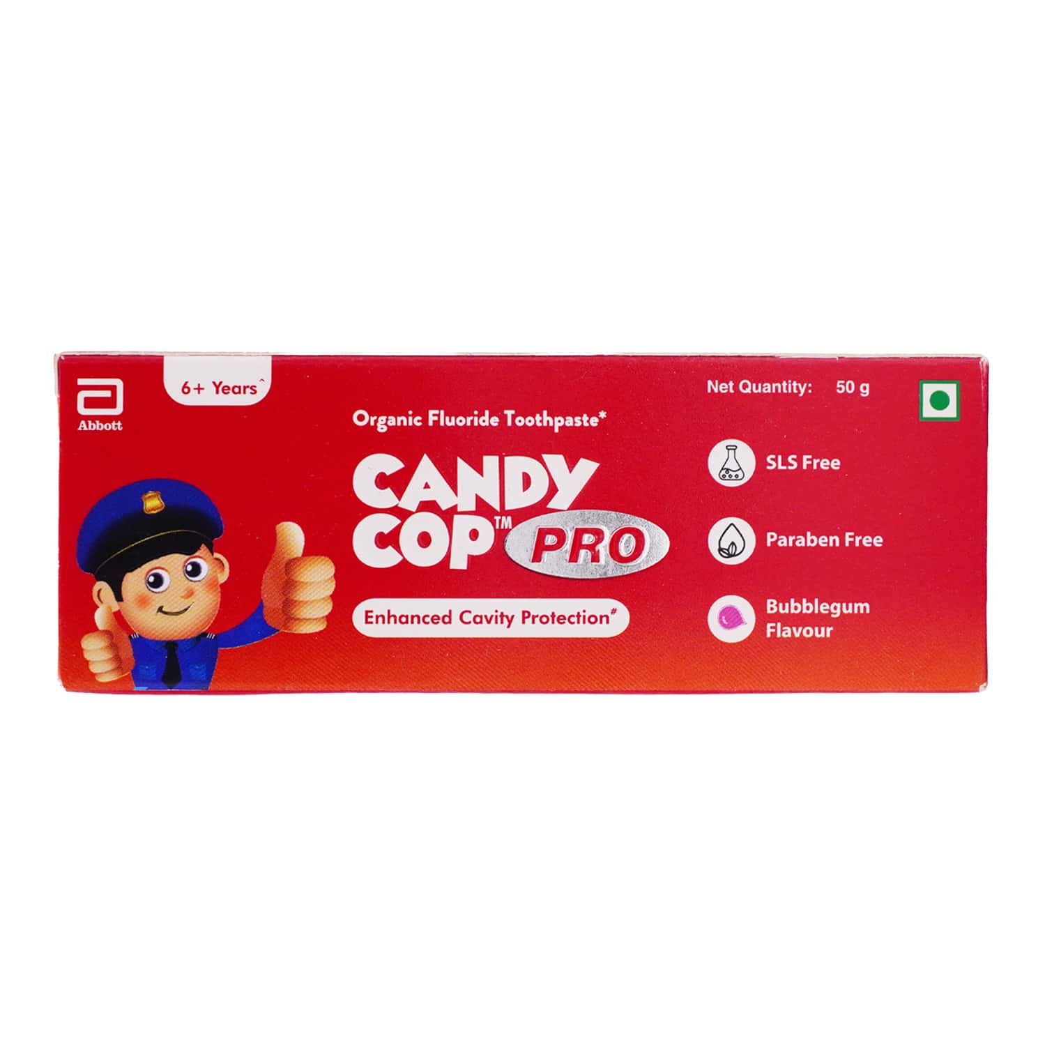 Candy Cop Pro Bubblegum Flavour For 6+ Years Toothpaste 50 Gm
