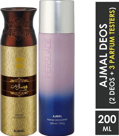 Ajmal Wisal Dhahab For Men And Persuade For Men & Women Each 200ml (Total 400ml)