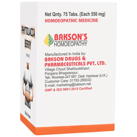 Baksons Phytolacca Berry Tablet 75
