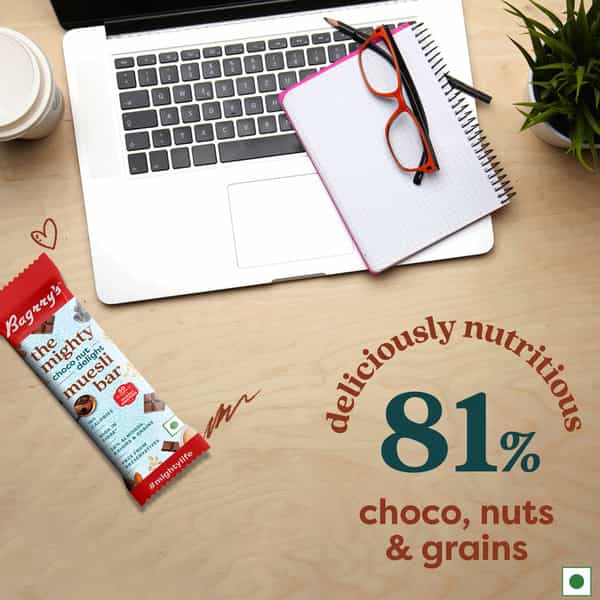 Bagrry's Choco Nut Delight Muesli Bar 38G X 6 Bars - Box