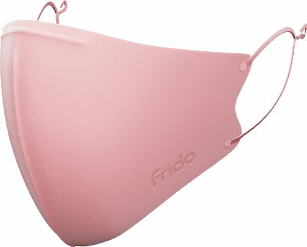 Frido Ultimate Pro Copper Mask|Pink|Nose Clip|Ear Loop|Washable|Imported|Medium Size (Pack Of 1)