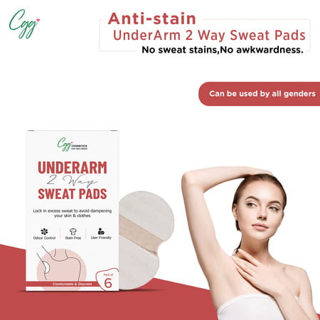 Cgg Cosmetics Under Arm 2 -Way Sweat Patchs|Absorbs Maximum Sweat|24 Hr Sweat Relief|Odour Control