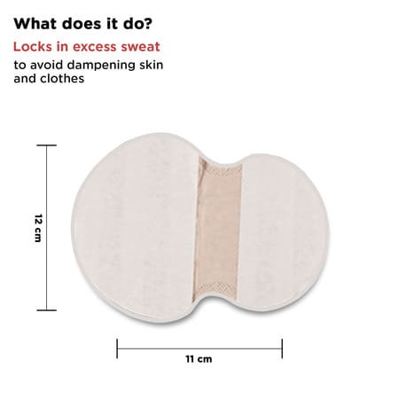 Cgg Cosmetics Under Arm 2 -Way Sweat Patchs|Absorbs Maximum Sweat|24 Hr Sweat Relief|Odour Control