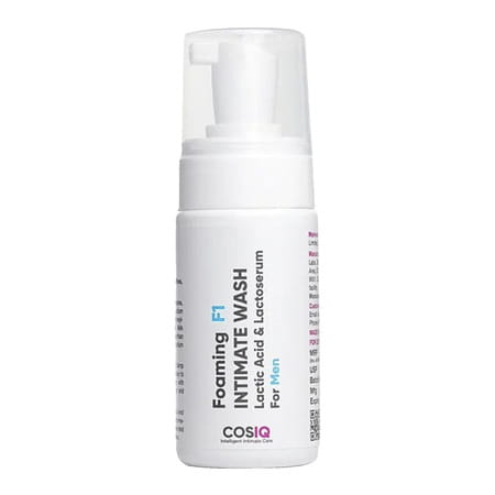 Cos-Iq Brightening Intimate Wash For Men - Hygiene Wash With Lactic Acid & Lactoserum | 100ml
