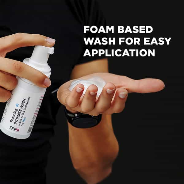 Cos-Iq Brightening Intimate Wash For Men - Hygiene Wash With Lactic Acid & Lactoserum | 100Ml