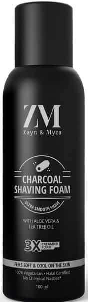 Zayn & Myza_charcoal Shaving Foam 100 Ml