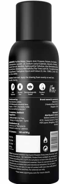 Zayn & Myza_charcoal Shaving Foam 100 Ml