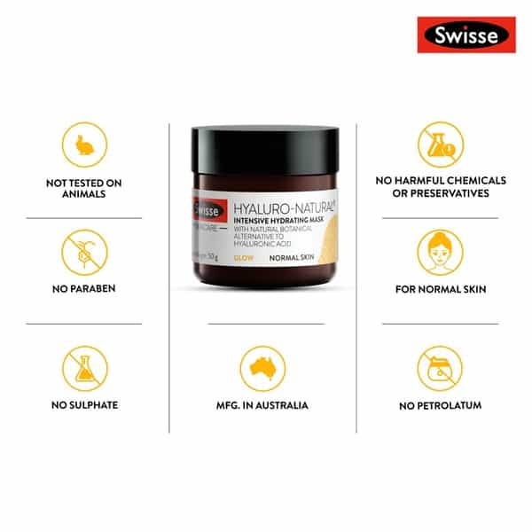 Swisse Sc Hyaluro-Natural Intensive Hydrating Mask - 50Gm