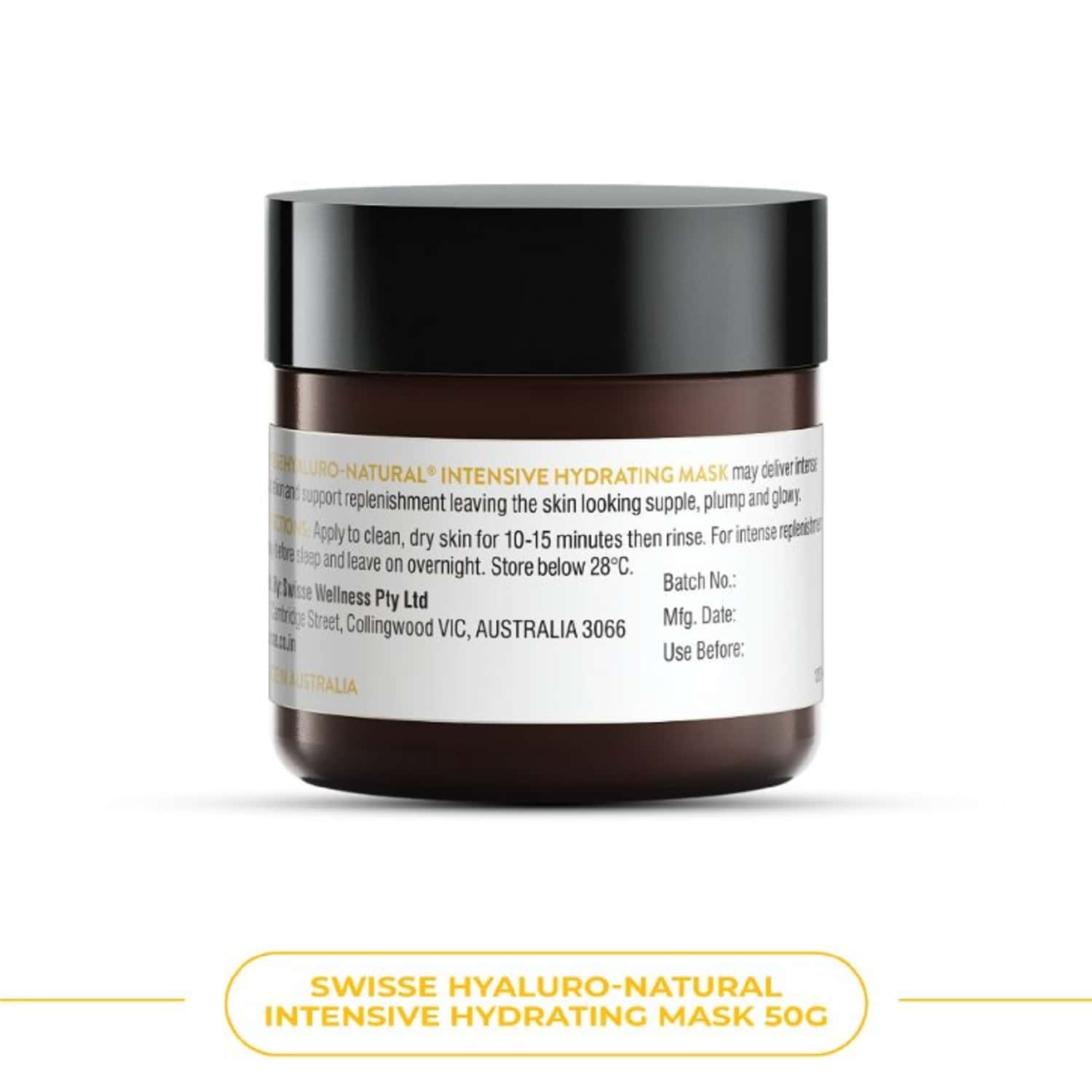 Buy Swisse Sc HyaluroNatural Intensive Hydrating Mask 50gm Online at Flat 18 OFF* PharmEasy