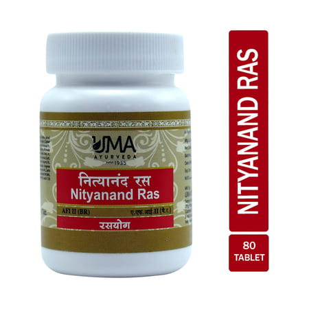 Uma Ayurveda Nityanand Ras Ayurvedic Tablets 80 Tab