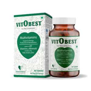 Healthbest Multivitamin Tablets Energy Immunity And Wellness Support - 30 Tablets