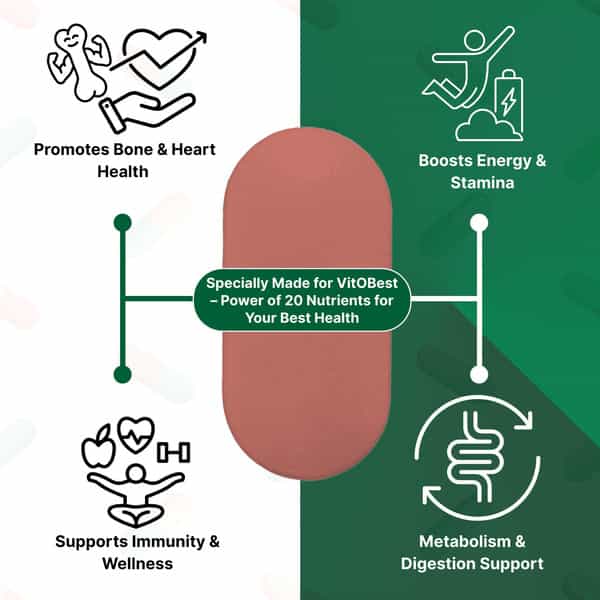 Healthbest Multivitamin Tablets Energy Immunity And Wellness Support - 30 Tablets