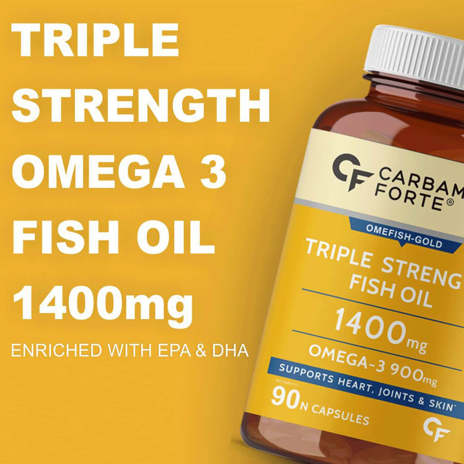 Buy CARBAMIDE FORTE TRIPLE STRENGTH FISH OIL 1400MG WITH OMEGA 390