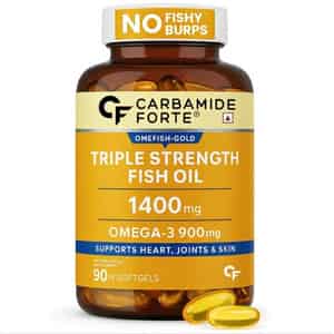 Carbamide Forte Triple Strength Fish Oil 1400mg With Omega 3-900mg Softgel Capsules 90 No's