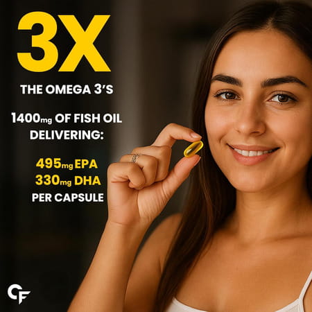 Carbamide Forte Triple Strength Fish Oil 1400mg With Omega 3-900mg Softgel Capsules 90 No'S