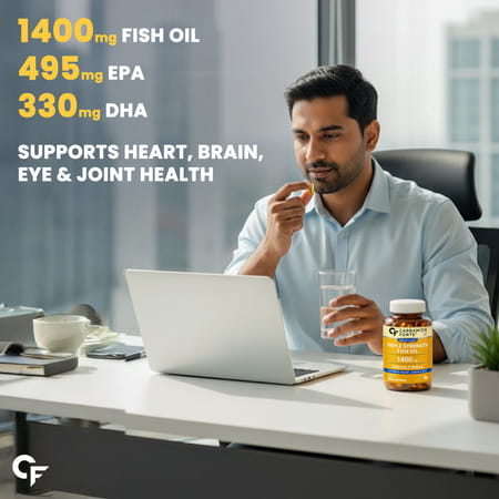 Carbamide Forte Triple Strength Fish Oil 1400mg With Omega 3-900mg Softgel Capsules 90 No'S