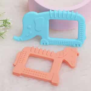 R For Rabbit Tiny Bites Safari - Elephant Blue + Horse Orange (pack Of 2)