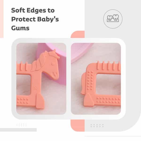 R For Rabbit Tiny Bites Safari - Elephant Blue + Horse Orange (Pack Of 2)