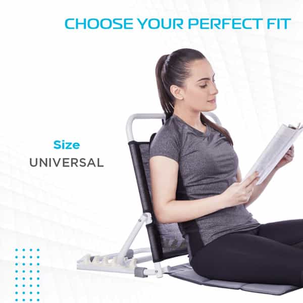 Vissco Orthopaedic Hospital Back Rest|Back Support For Hospitalised & Bed Ridden Patients (Black)