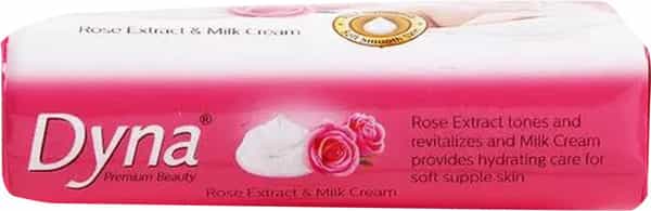 Dyna Rose Extract And Milk Cream Beauty Soap (100 Gm X 4)