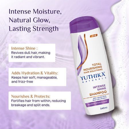 Yuthika Naturals Total Nourishing Hair Solutions Shampoo Intense Shine 340Ml