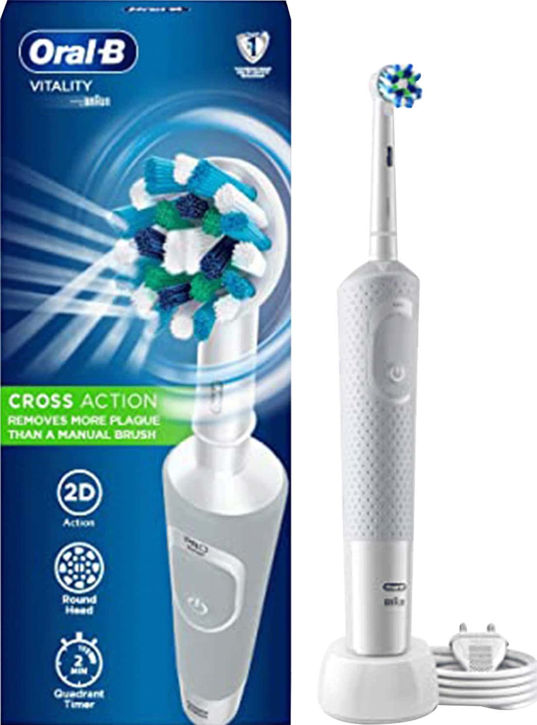 Oral-b Vitality Cross Action Electric Rechargeable Toothbrush