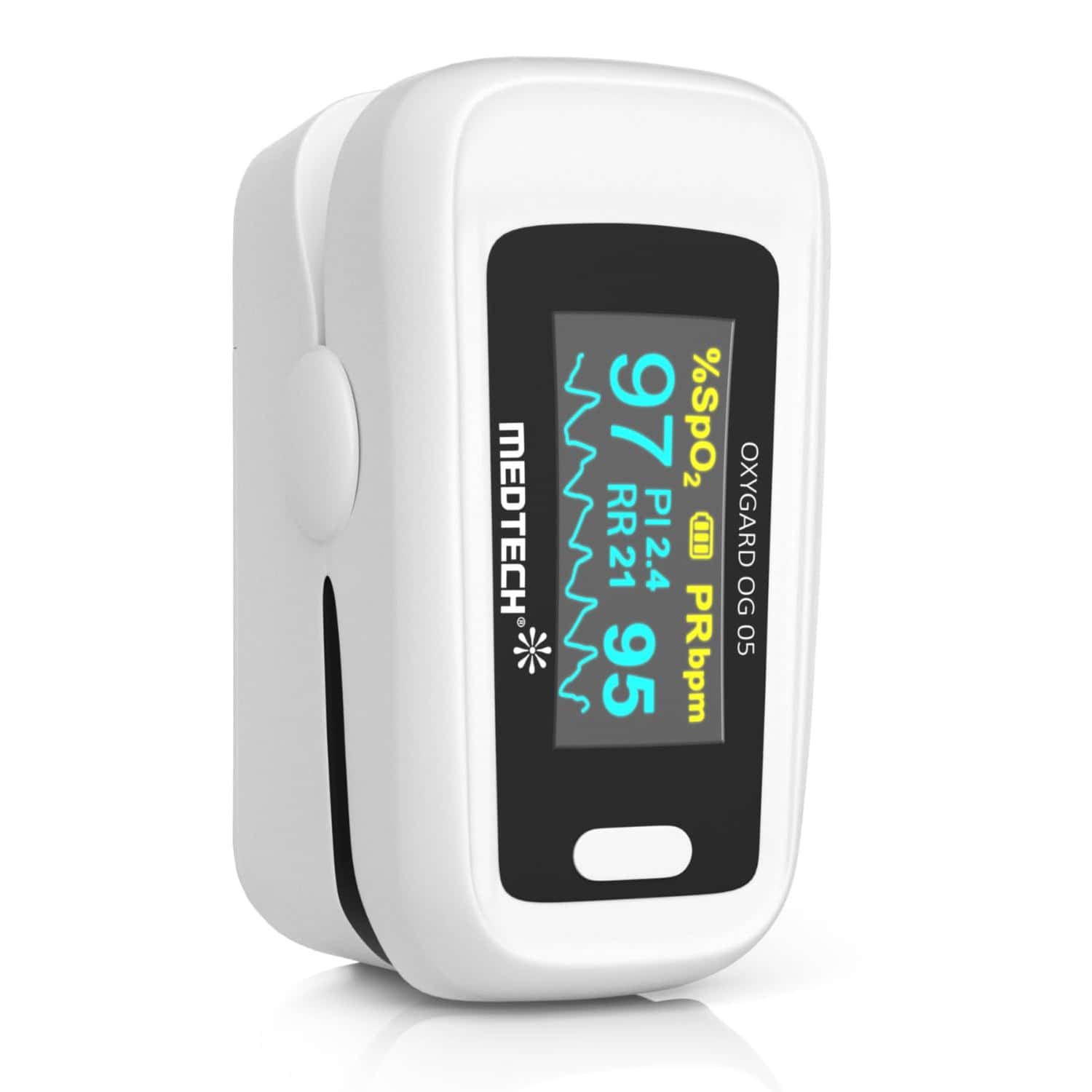 Medtech Og05 Fingertip Pulse Oximeter Blood Oxygen Saturation And Heart Rate Monitor Spo2 Oxygen