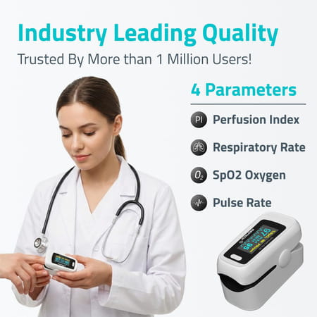 Medtech Og05 Fingertip Pulse Oximeter Blood Oxygen Saturation And Heart Rate Monitor Spo2 Oxygen