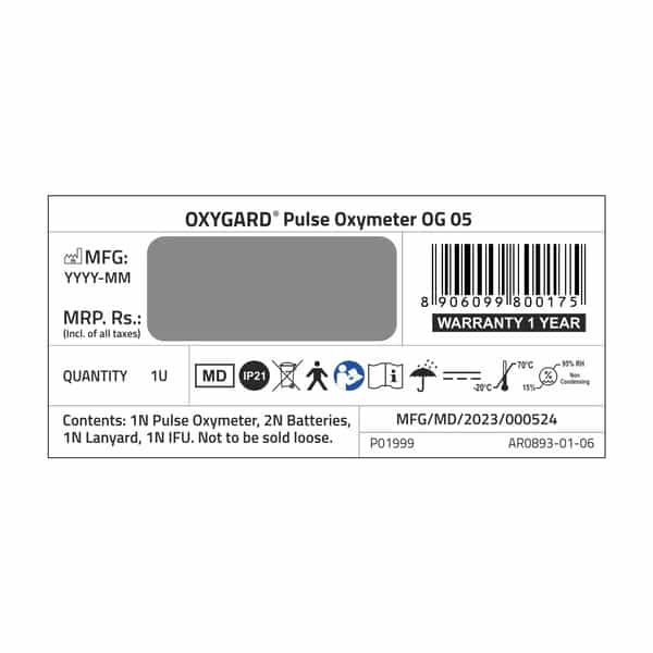 Medtech Og05 Fingertip Pulse Oximeter Blood Oxygen Saturation And Heart Rate Monitor Spo2 Oxygen