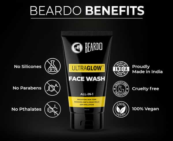 Beardo Ultraglow Facewash For Men - 100 Ml