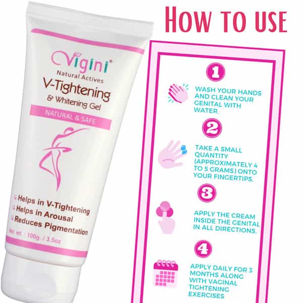 Vigini Intimate Vaginal V Whitening Tightening Gel + Cum Stimulating Gel 200Ml